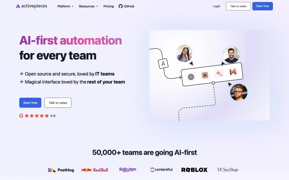 Activepieces - Empower your team with AI-driven automation for seamless workflows