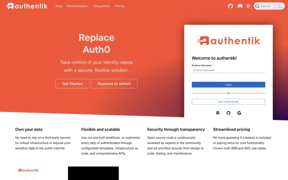 Authentik - An identity management solution offering customizable, robust security