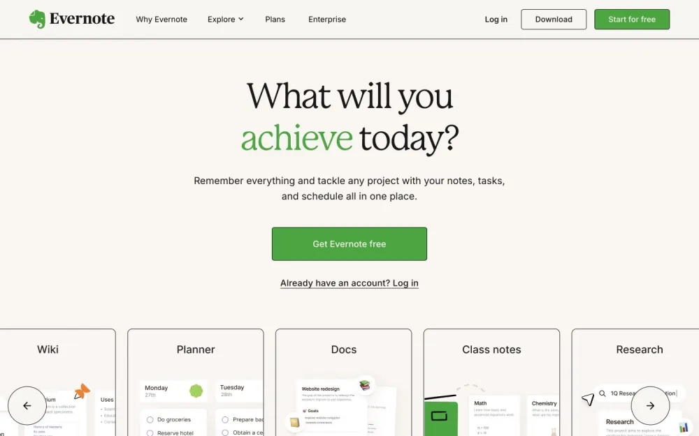 Evernote - The trusted notebook app for capturing and managing ideas that matter