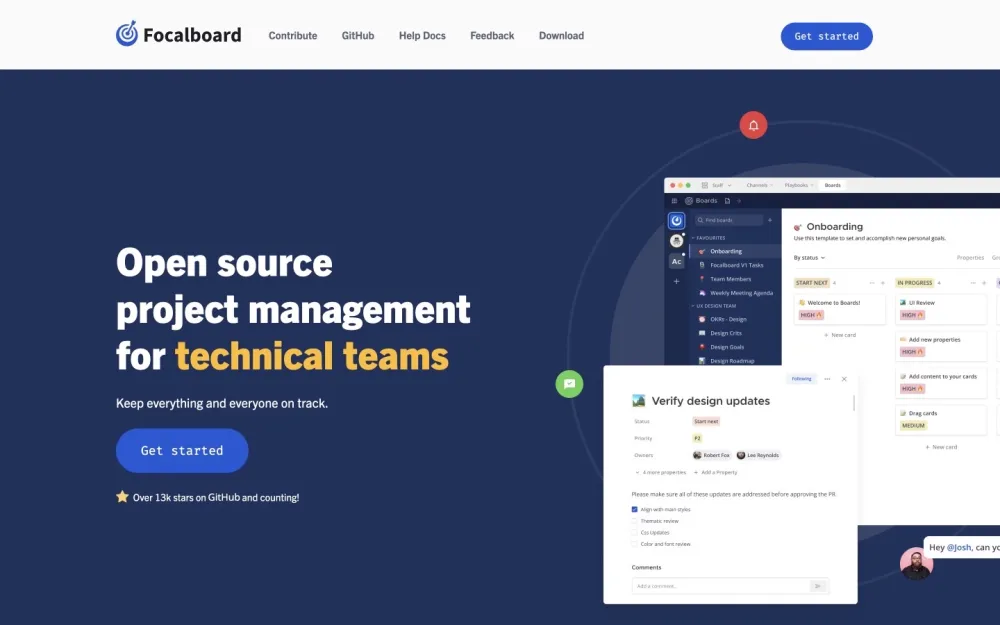 Focalboard - Stay organized and aligned with a powerful project management tool