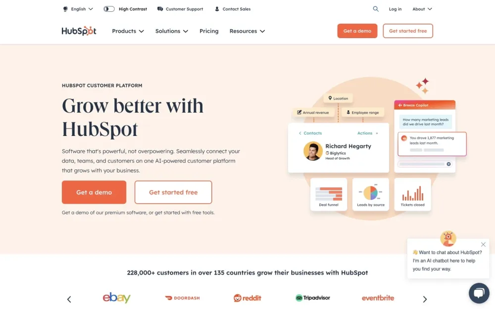 Hubspot - Transform your business with a unified platform designed to enhance customer engagement