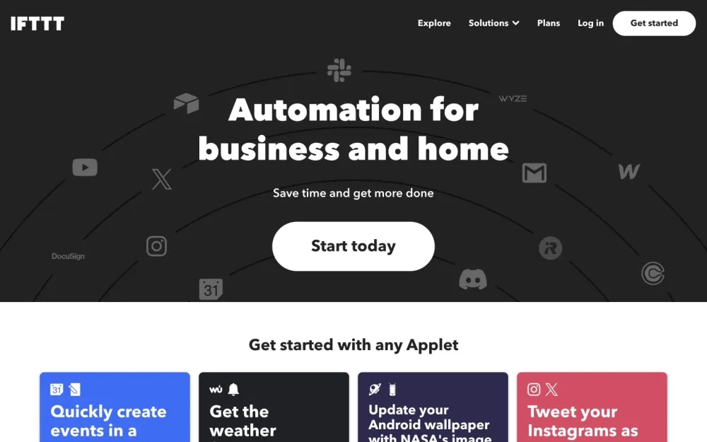 IFTTT - An comprehensive automation platform connecting digital services and smart devices