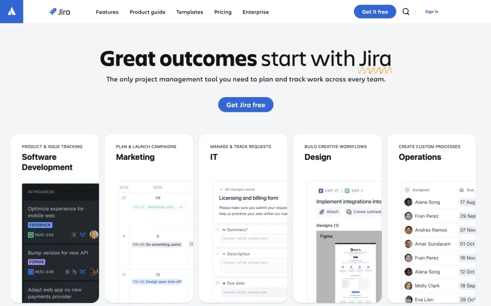 Jira - A robust platform designed to manage projects and enhance team collaboration