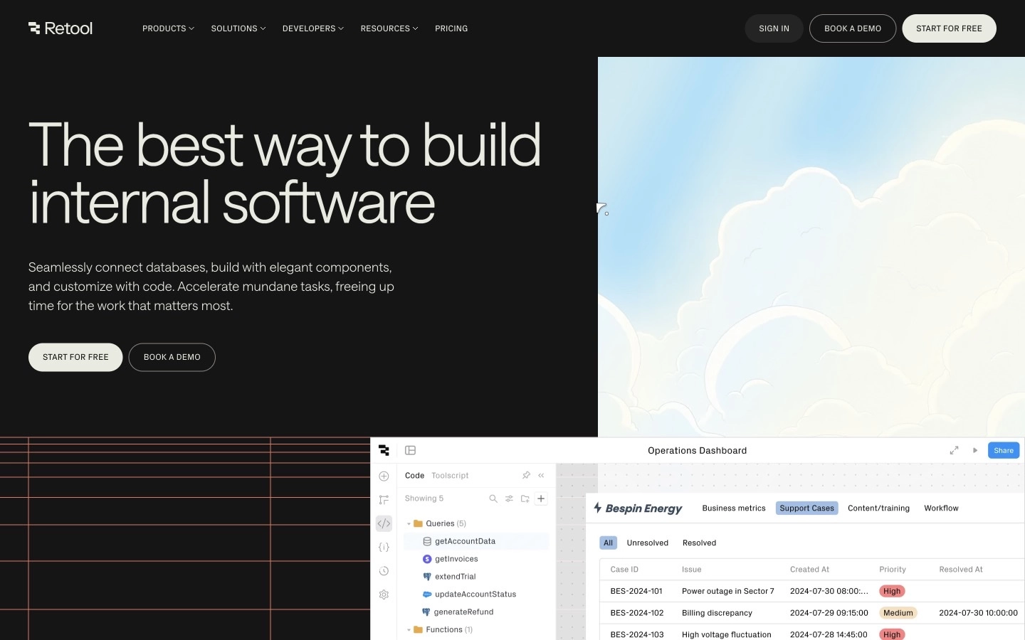 Retool - A powerful no-code platform for building production-ready websites