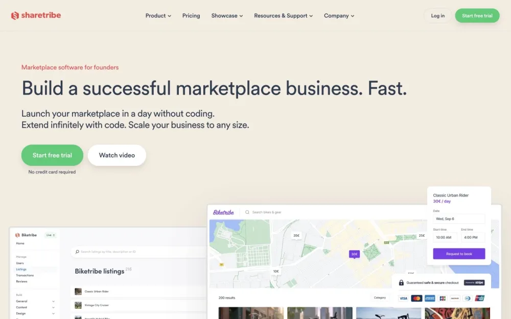 Sharetribe - A user-friendly platform for creating online marketplaces