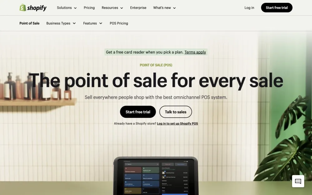 Shopify POS - A powerful point-of-sale system that connects in-store and online sales