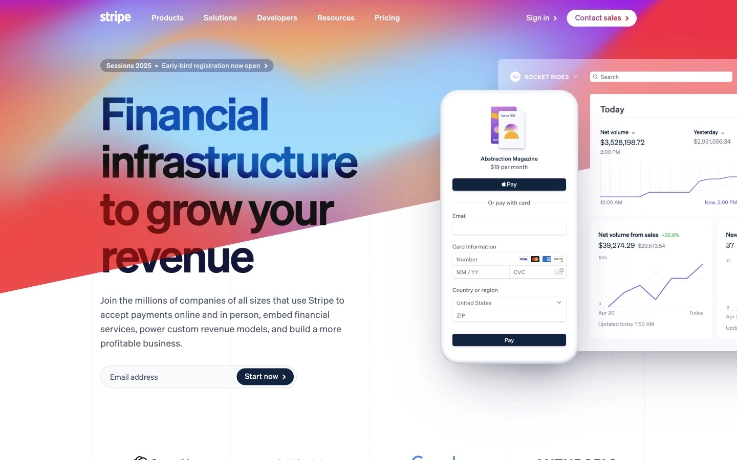 Stripe - A comprehensive platform for managing payments and revenue operations