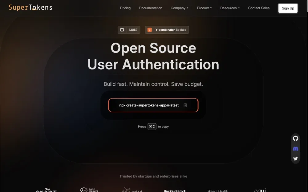 Supertokens - An open-source authentication solution for fast, flexible user access control