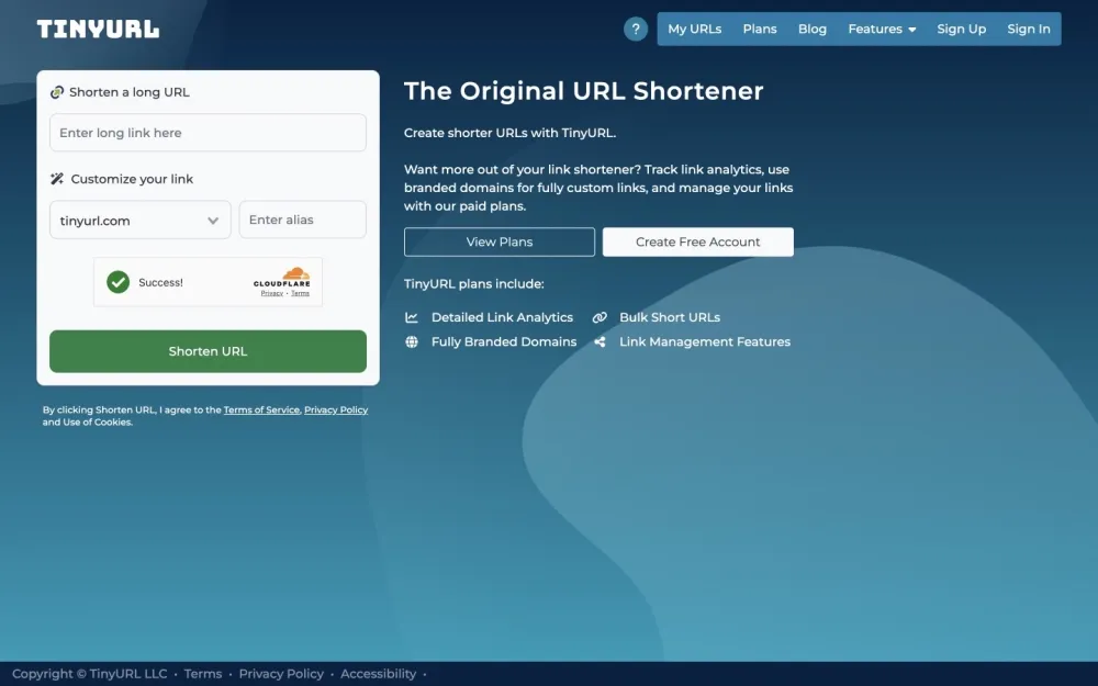 TinyURL - Shorten links effortlessly for easy sharing and enhanced visibility online