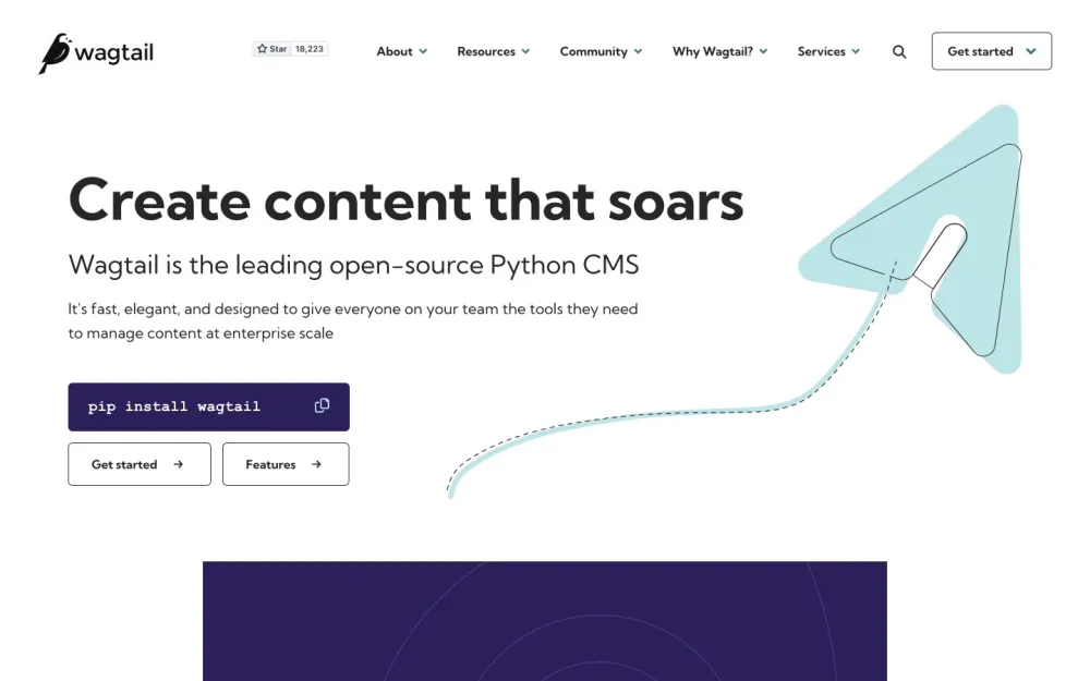 Wagtail - A flexible, Django-based CMS for complex and scalable content management