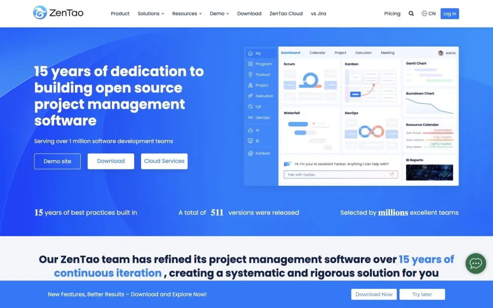 Zentao - A versatile project management solution for agile teams