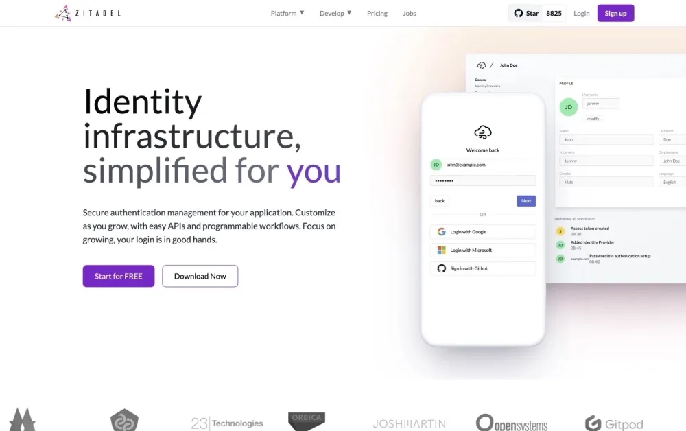 Zitadel - A comprehensive identity management platform for secure access control